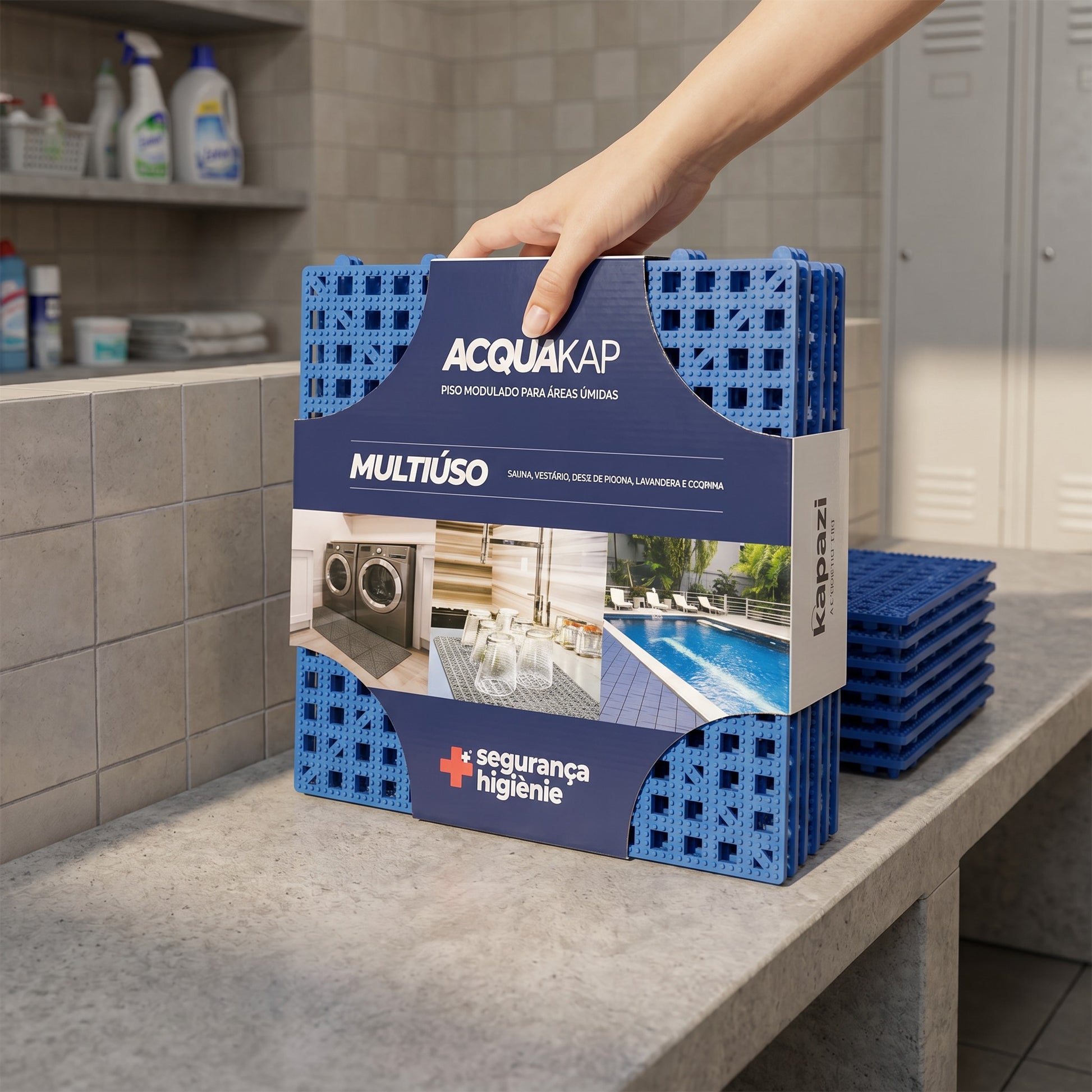 Piso Áreas úmidas Modular Acqua Kap