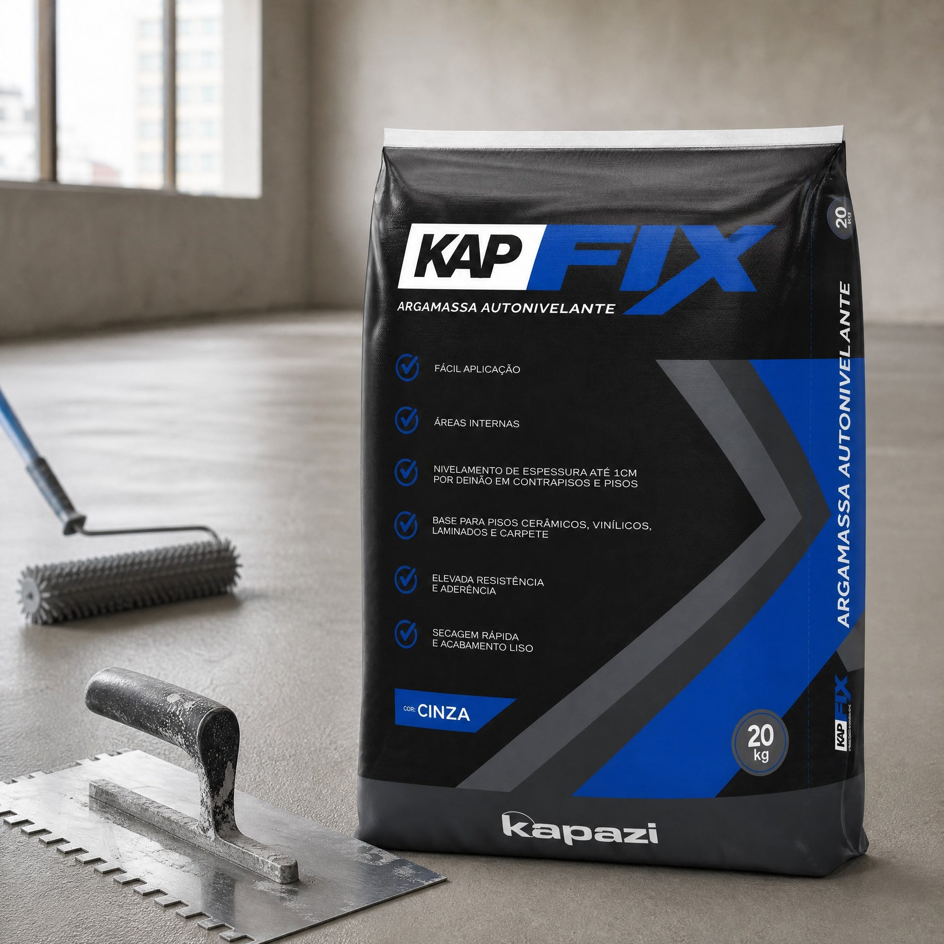 Argamassa autonivelante Kapfix