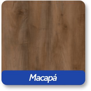 Piso vinílico Kapazi residencial em régua, cor Macapá