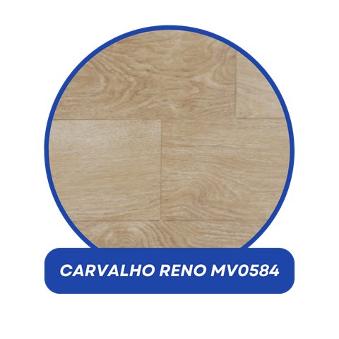 Piso vinílico em manta Kapazi 1,5 mm, modelo Carvalho Reno MV0584