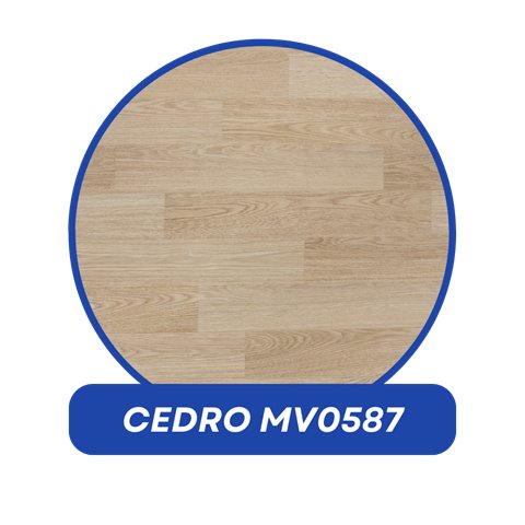Piso vinílico em manta Kapazi 1,5 mm, modelo Cedro MC0587