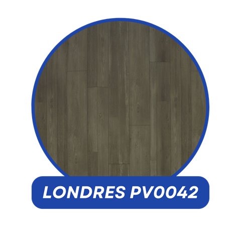 Piso vinílico em manta Kapazi 0,5 mm e 0,7 mm, modelo Londres PV0042