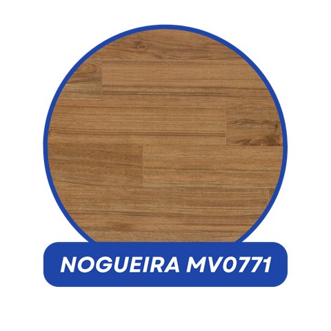 Piso vinílico em manta Kapazi 1,5 mm, modelo Nogueira MV0771