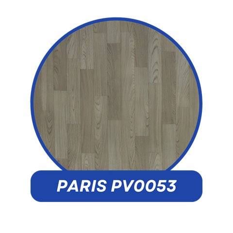 Piso vinílico em manta Kapazi 0,5 mm e 0,7 mm, modelo Paris PV0053
