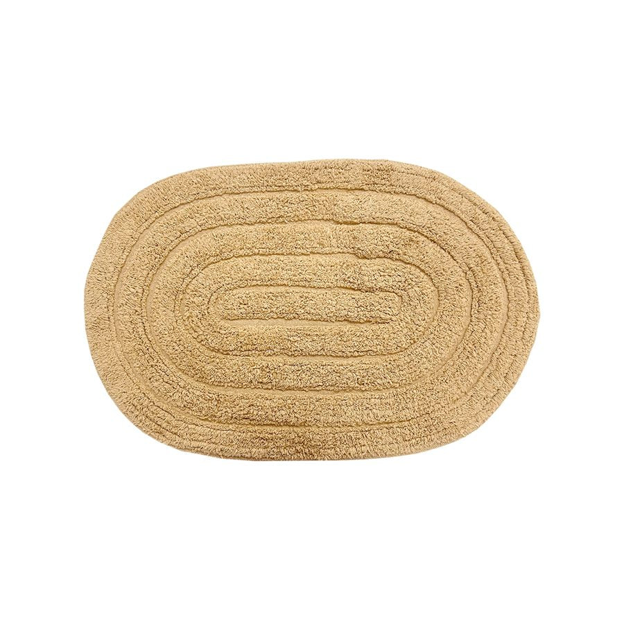 Tapete Banheiro Allegro Oval Linen, tapete de banheiro Kapazi, 40 × 60 cm, para revenda