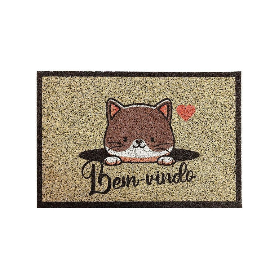 Tapete de Entrada Amor de Gato, tapete de entrada Kapazi, 40 × 60 cm, para revenda